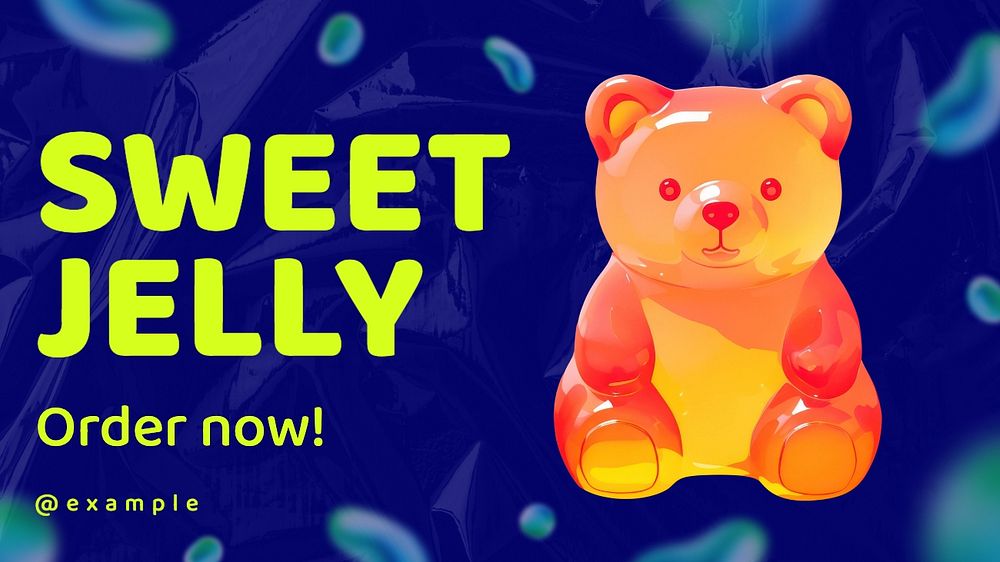 Sweet jelly blog banner template