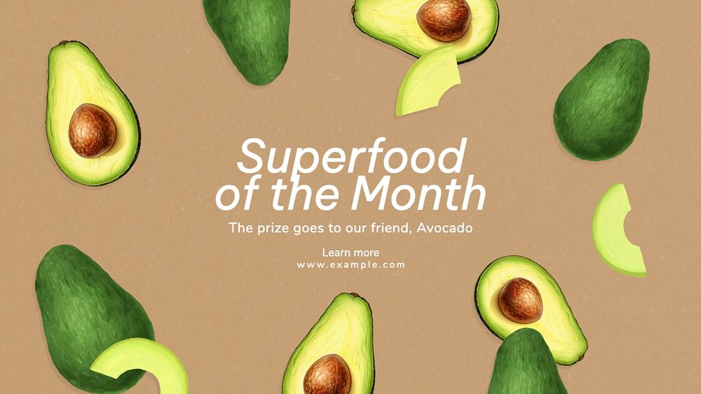 Superfood blog banner template