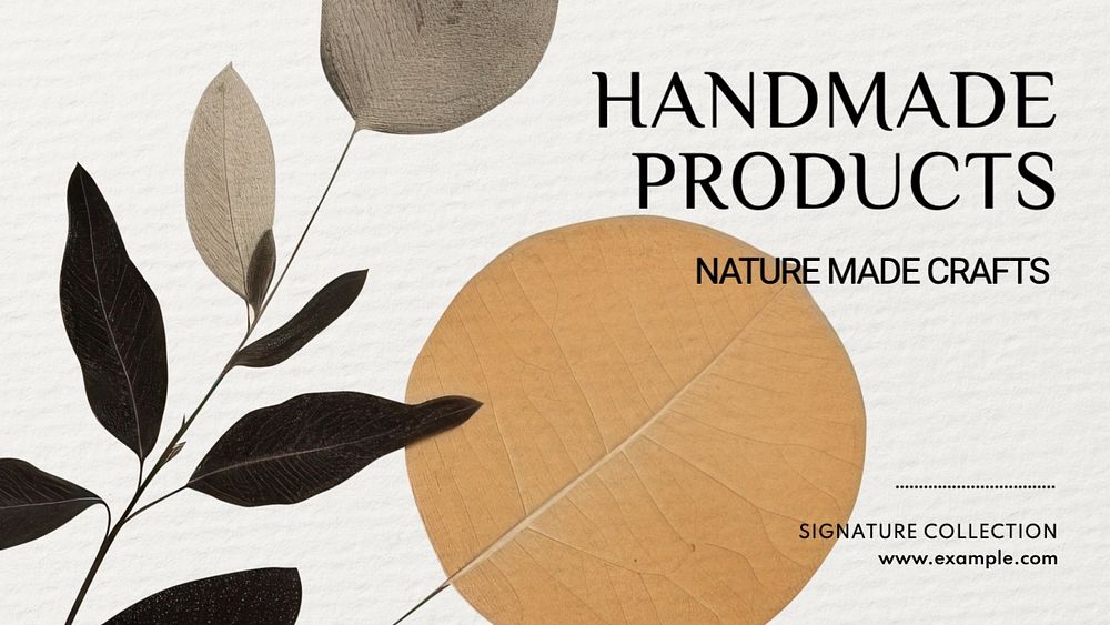 Handmade products blog banner template