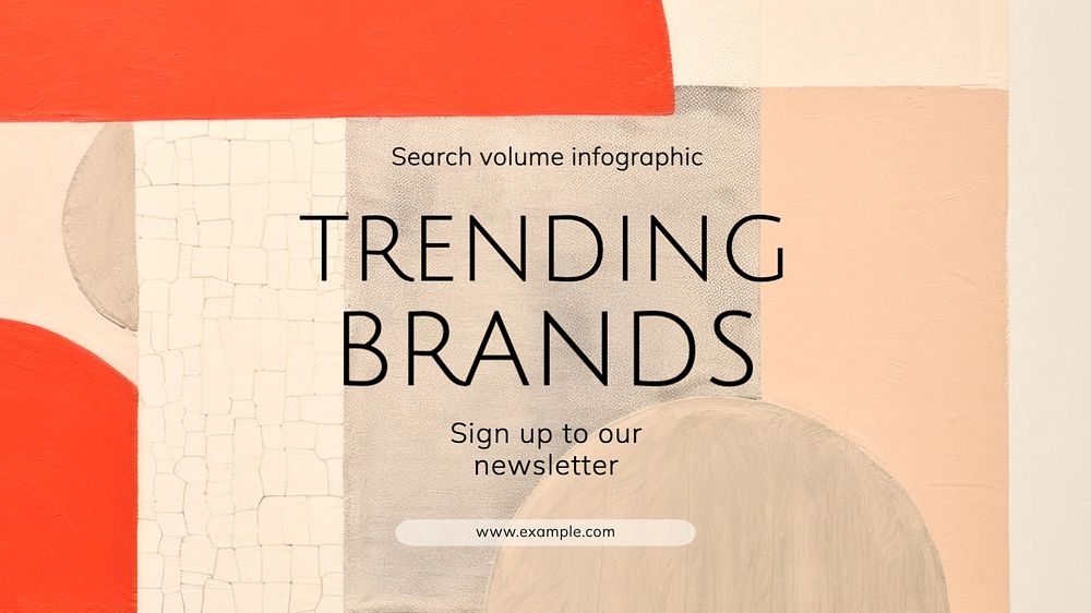 Trending brands newsletter blog banner template