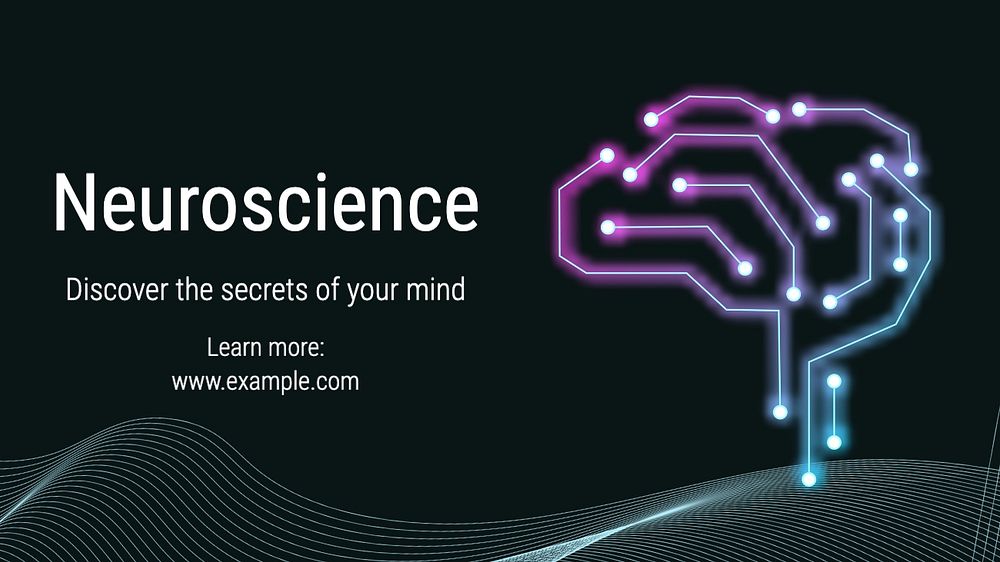 Neuroscience blog banner template