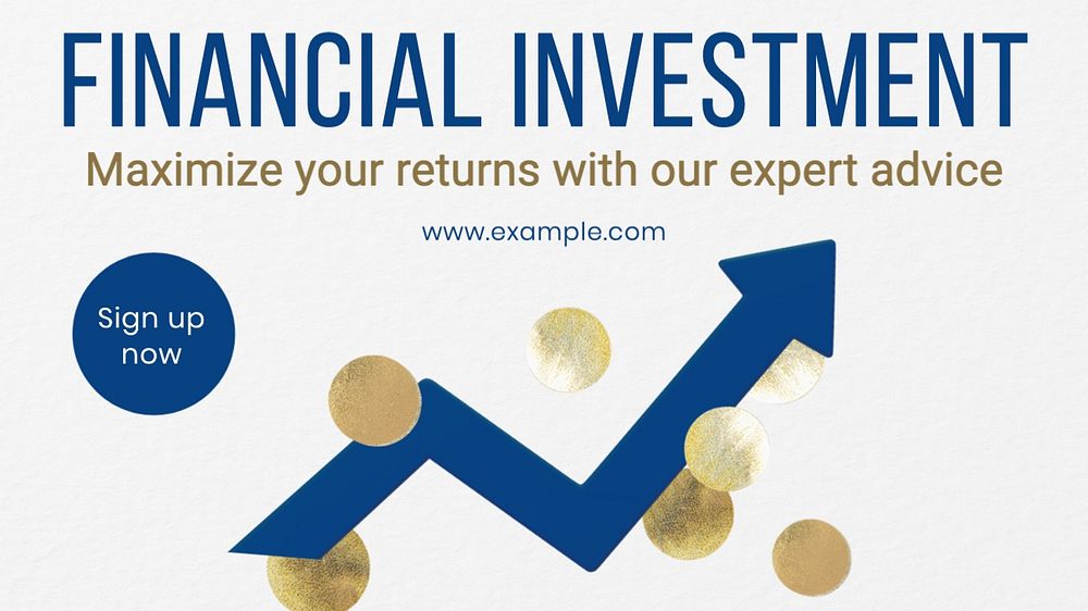 Financial investment blog banner template