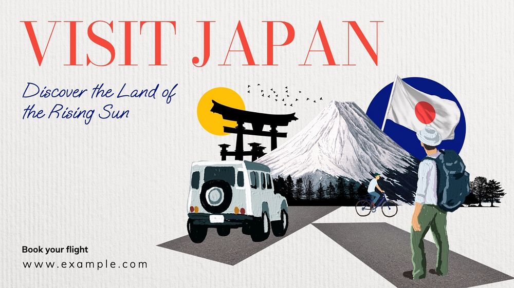 Visit Japan blog banner template