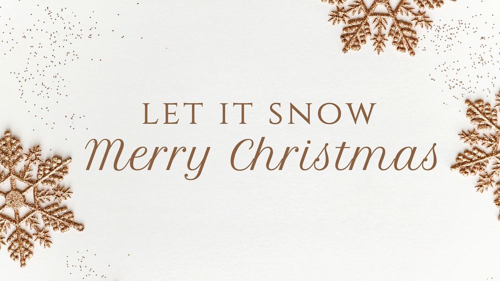 Let it snow blog banner template