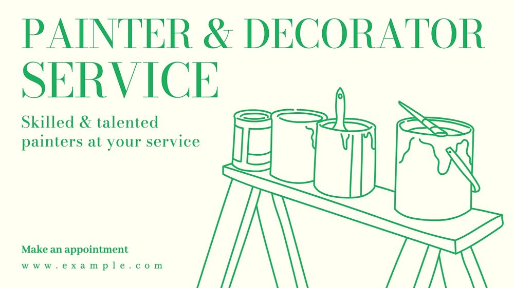 Painter & decorate service blog banner template