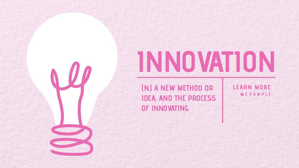 Innovation blog banner template