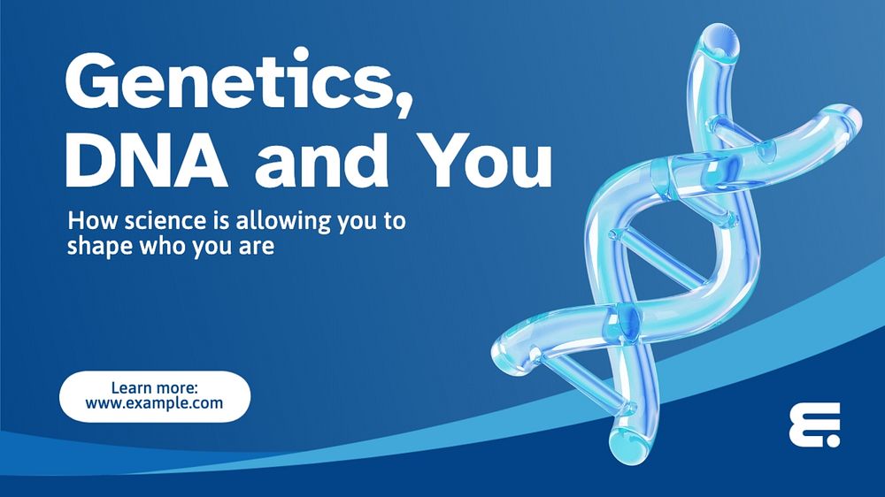 DNA test blog banner template