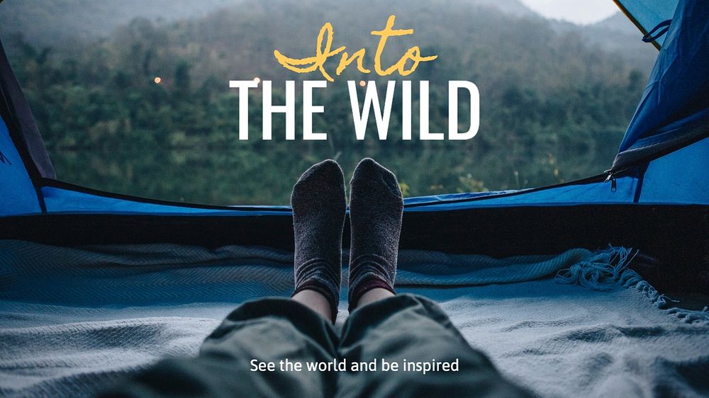 Into the wild blog banner template