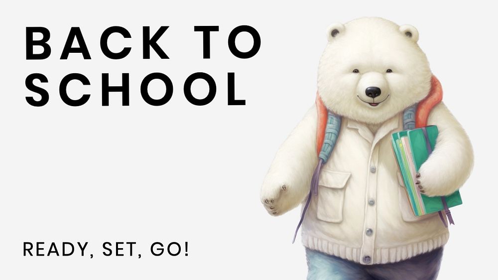 Back to school blog banner template