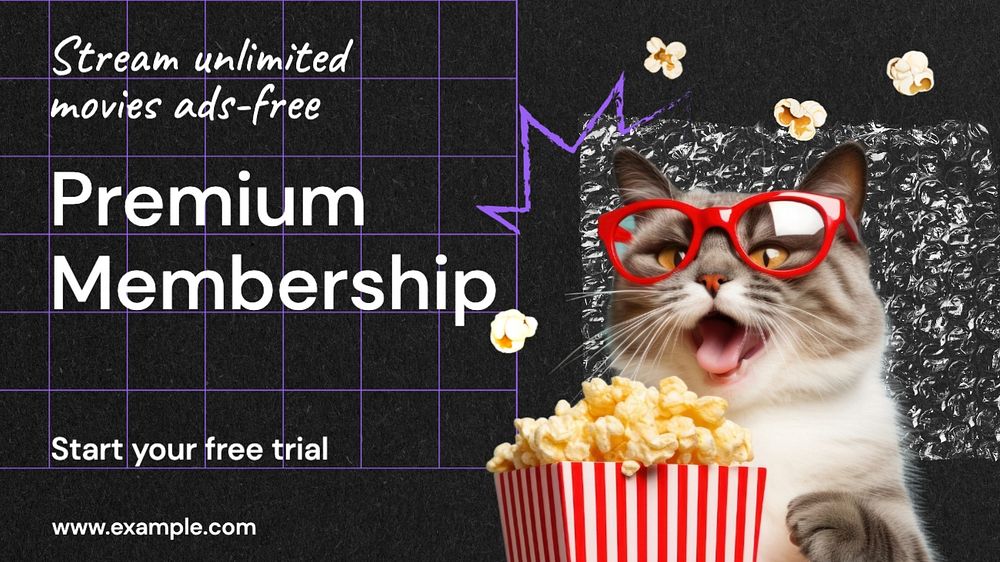 Premium membership blog banner template