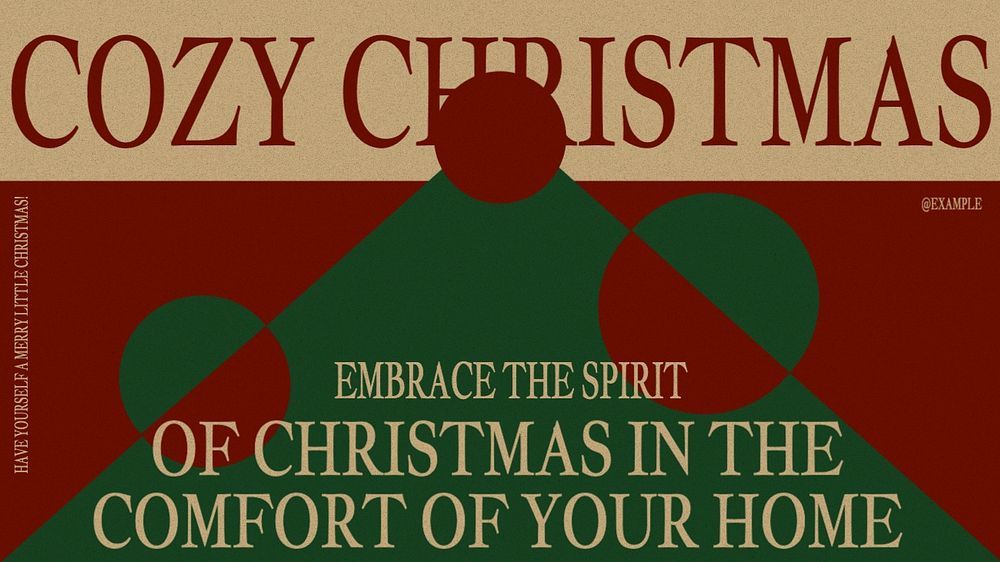 Cozy Christmas blog banner template