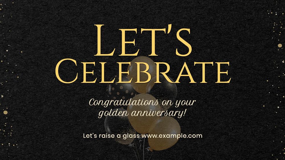 Let's celebrate blog banner template