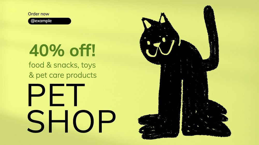 Pet shop blog banner template