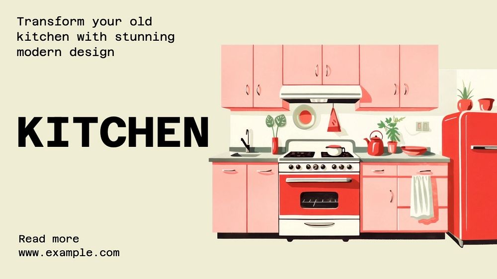 Kitchen blog banner template