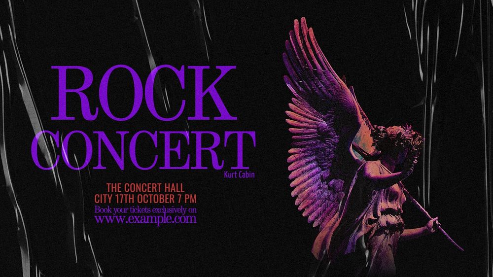 Rock concert blog banner template