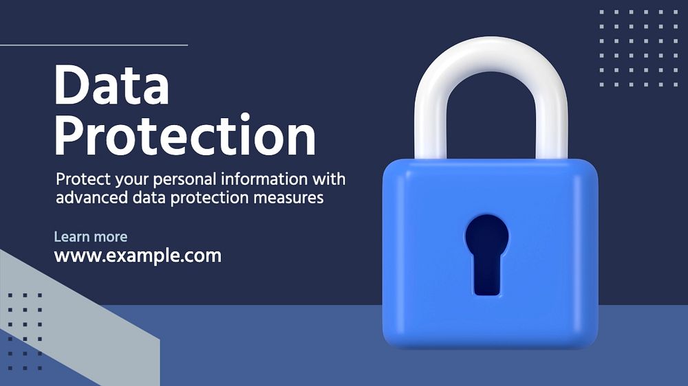 Data protection blog banner template