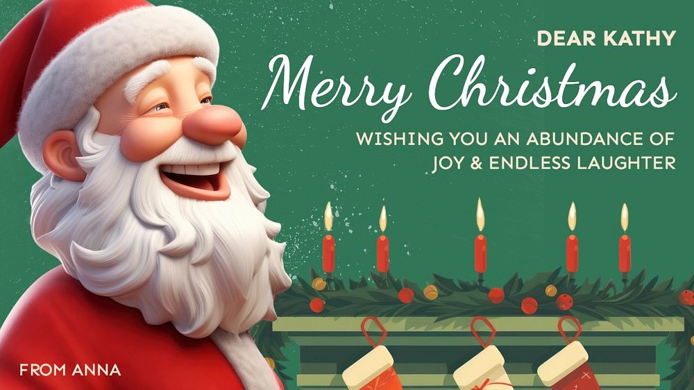 Merry Christmas blog banner template