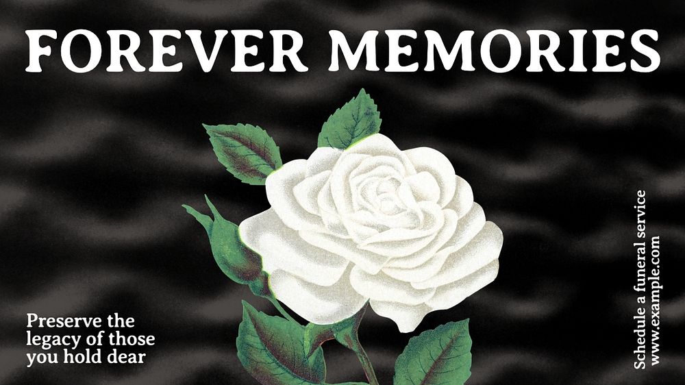 Funeral service blog banner template