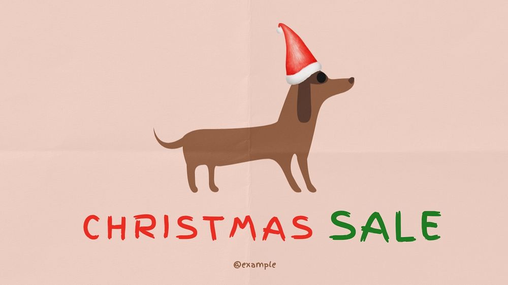 Christmas sale blog banner template