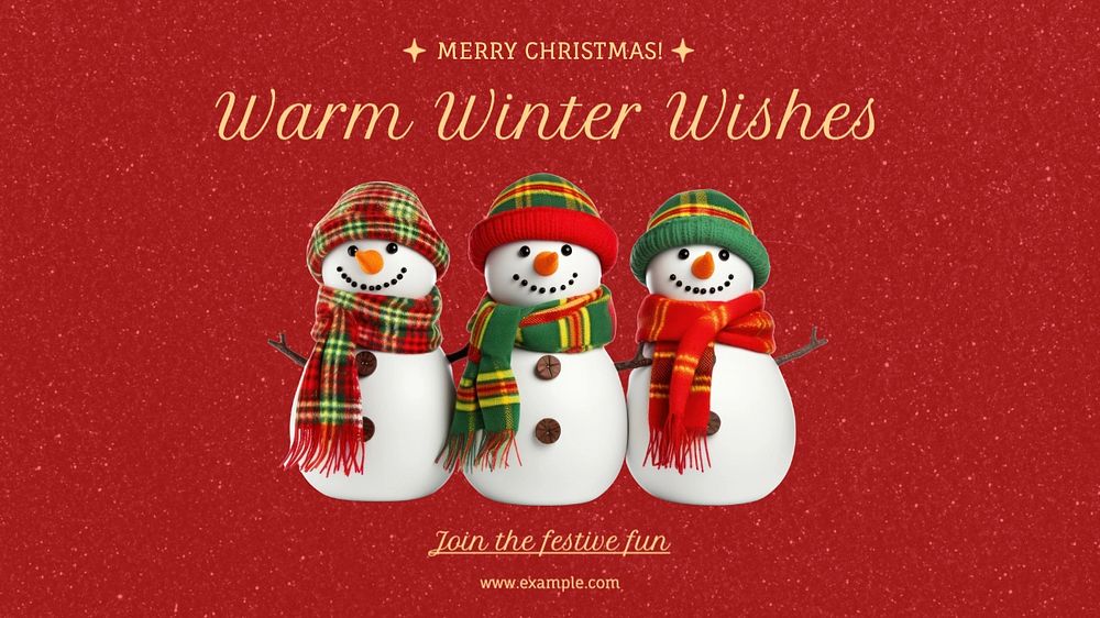 Merry Christmas blog banner template