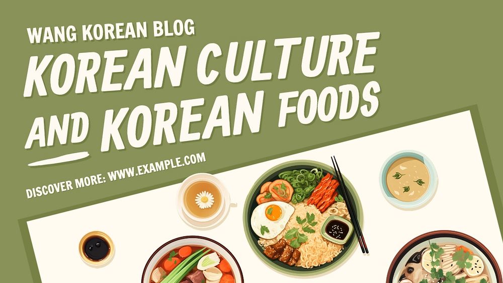 Korean  blog banner template