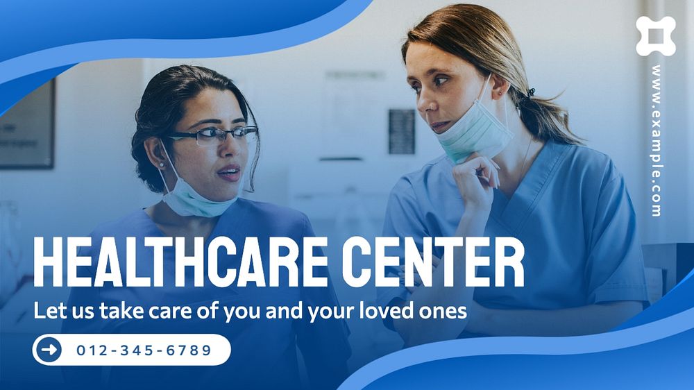 Healthcare center blog banner template