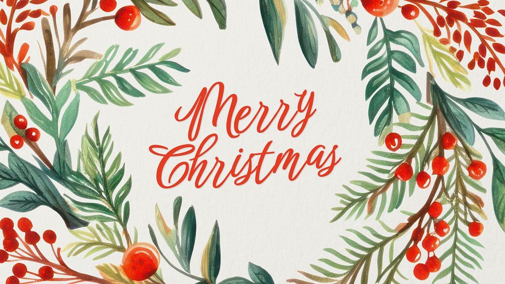 Merry Christmas blog banner template