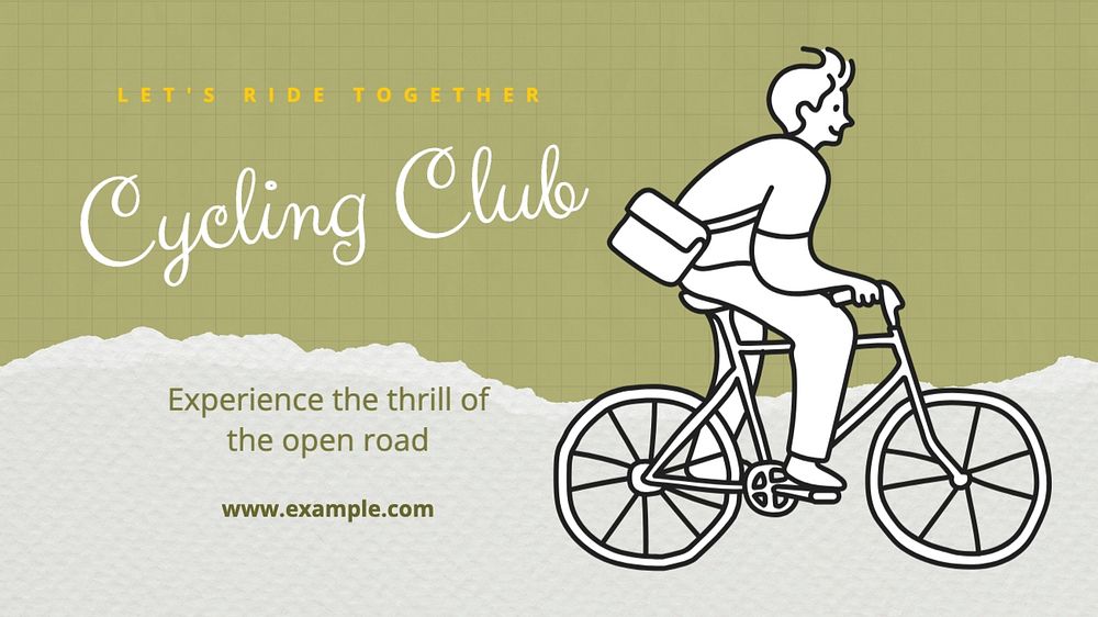 Cycling club blog banner template