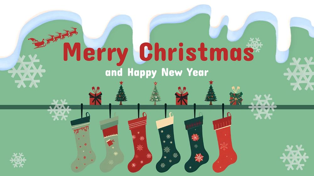 Merry Christmas blog banner template