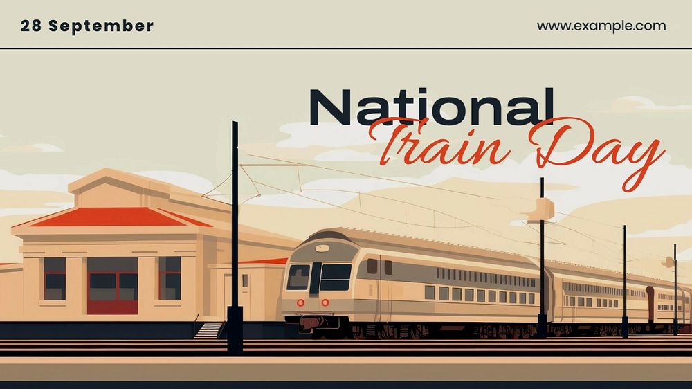 National train day blog banner template