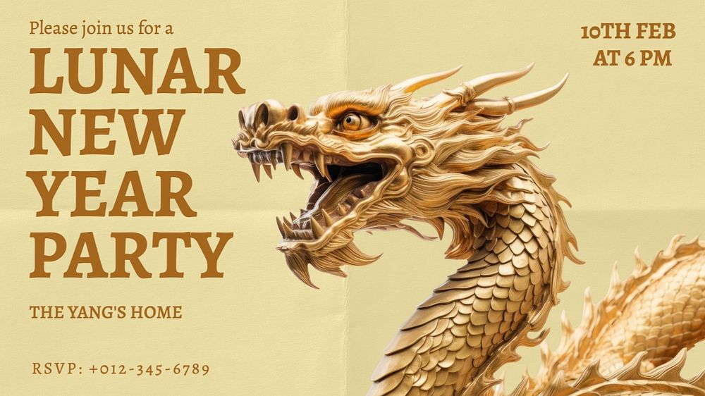 Lunar New Year blog banner template