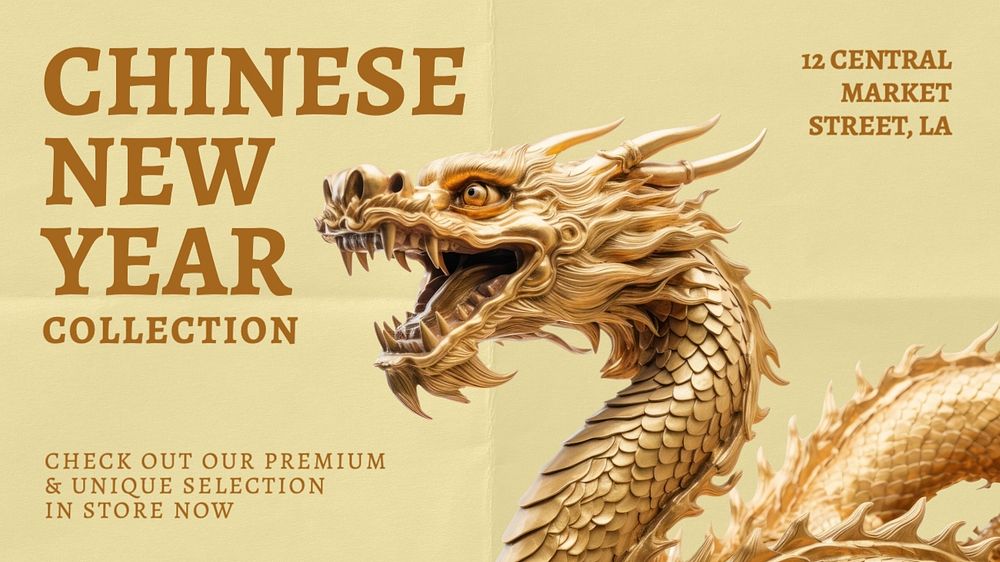 Chinese New Year blog banner template