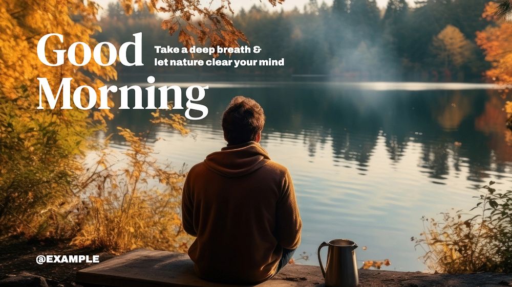 Good morning blog banner template