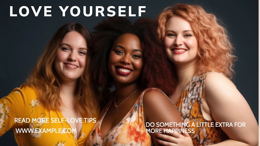 Love yourself blog banner template