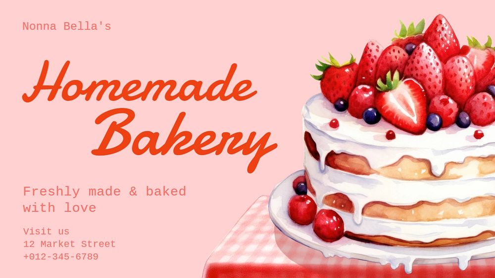 Bakery blog banner template