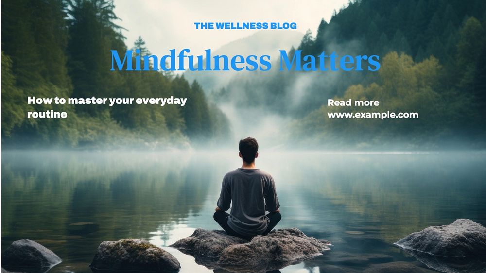 Mindfulness matters blog banner template