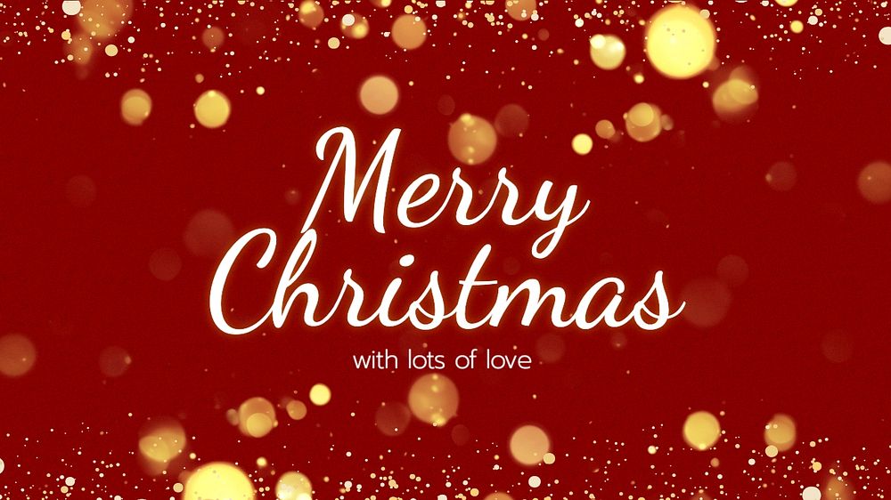 Merry Christmas blog banner template