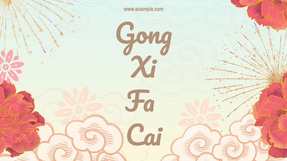 Chinese New Year wish blog banner template