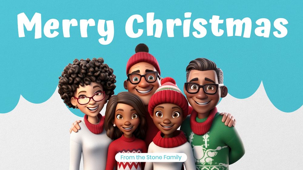 Merry Christmas blog banner template