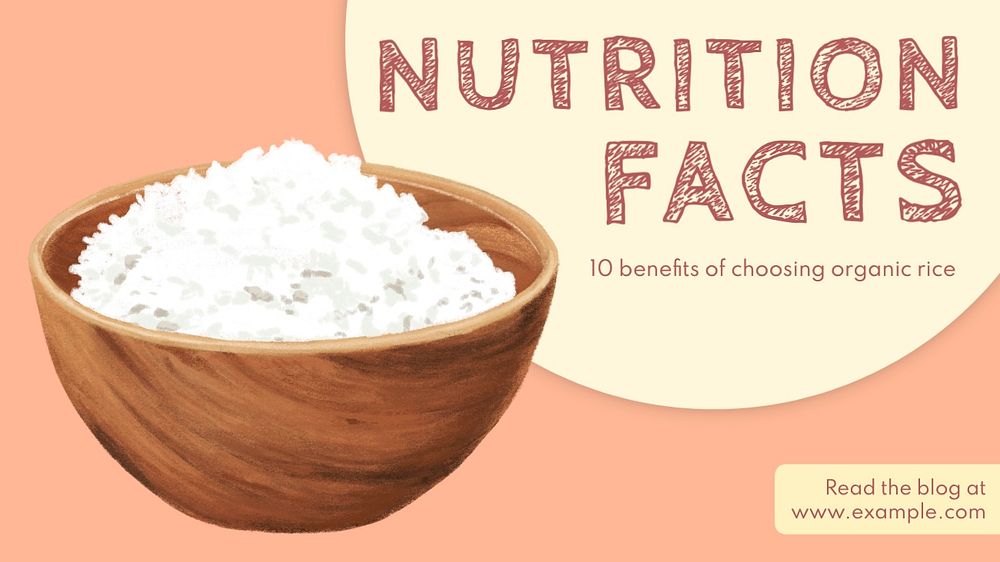 Nutrition facts blog banner template