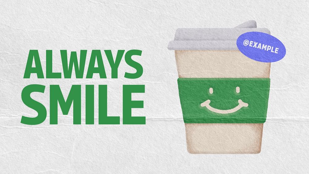 Always smile blog banner template