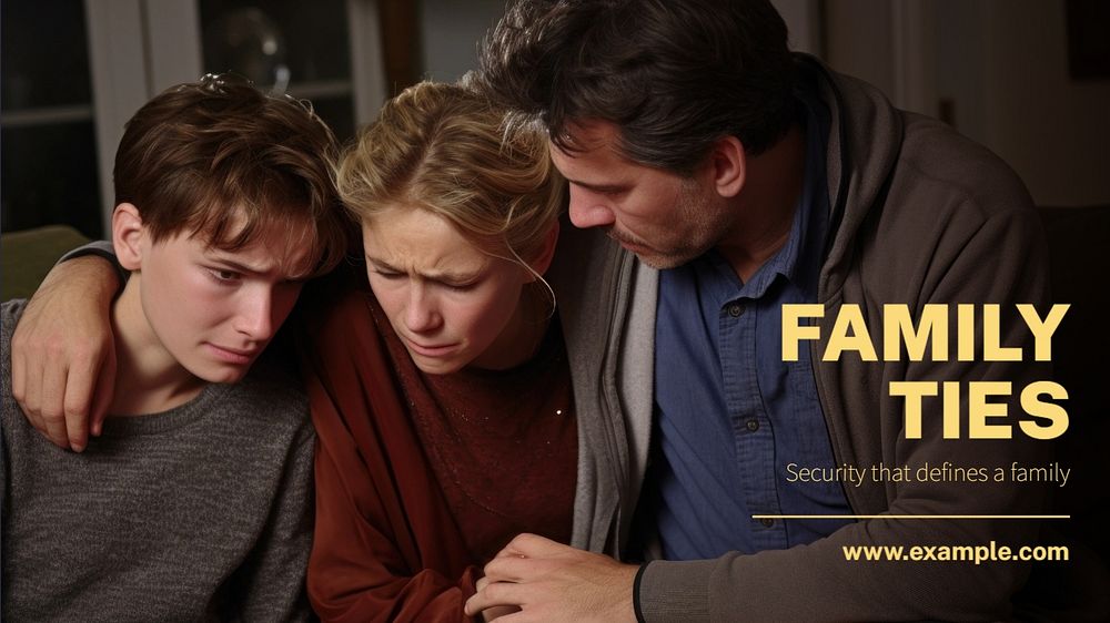 Family ties Facebook cover template