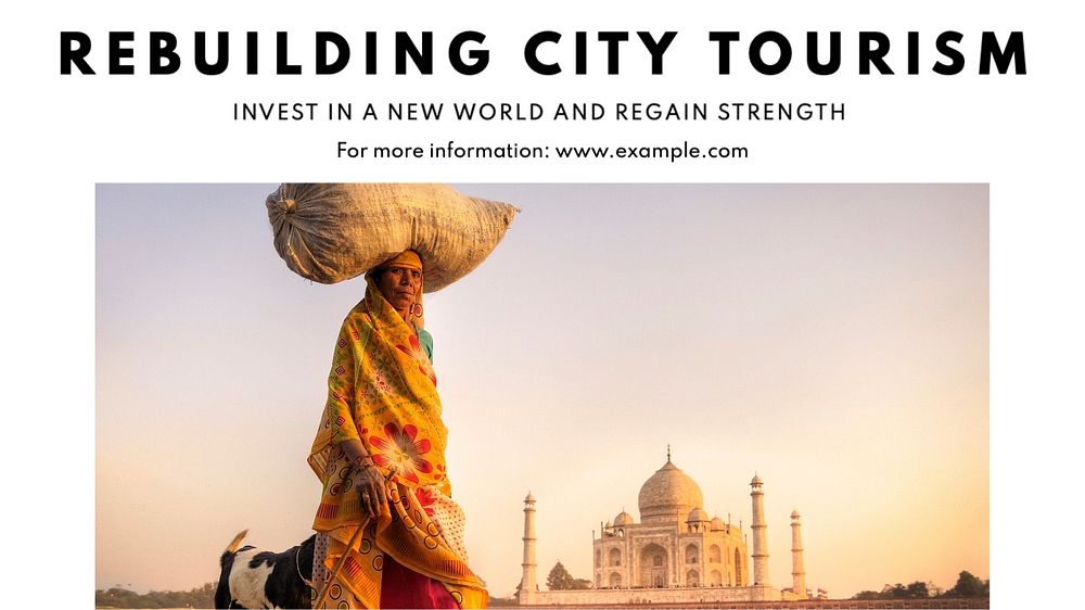 City tourism Facebook cover template