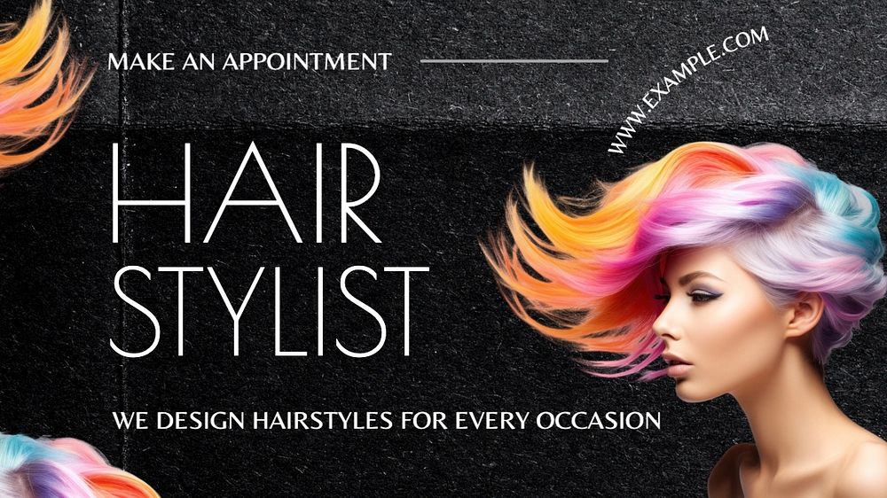 Hair stylist blog banner template