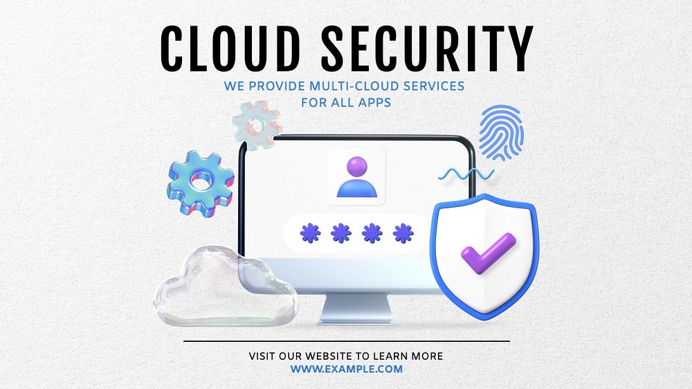 Cloud security blog banner template