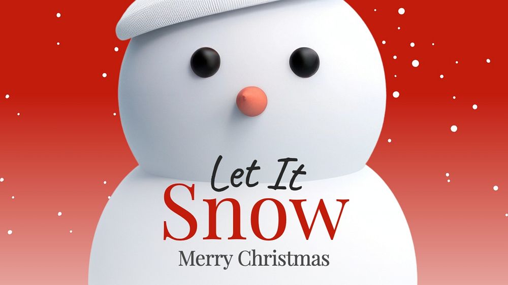 Let it snow blog banner template