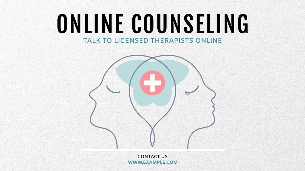 Online counseling blog banner template