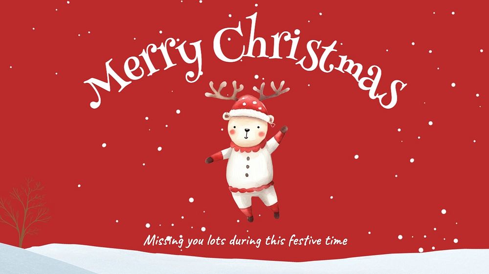 Merry Christmas blog banner template