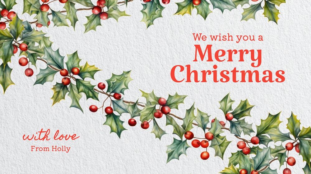 Merry Christmas blog banner template