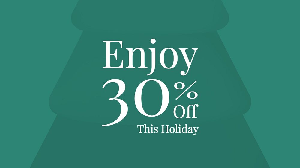 Holiday sale blog banner template